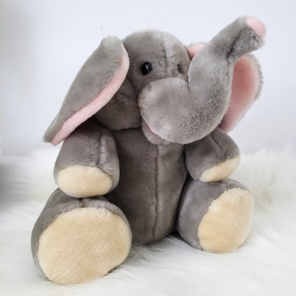 Vintage 1985 Fun Farm By DAKIN - Large Plush Elephant Stuffed Animal - Picture 2 of 9